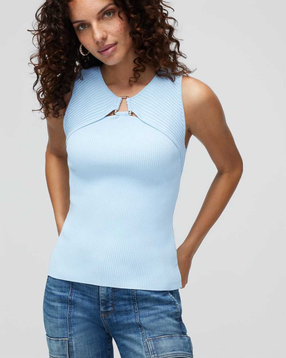 White house black sale market sleeveless top